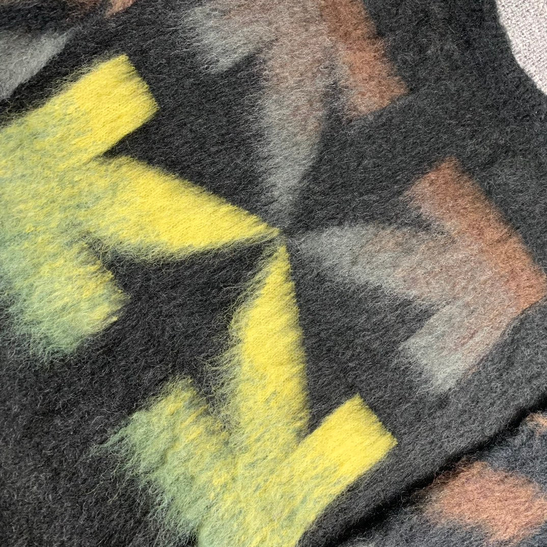 Off-White gradient arrow mohair hoodie