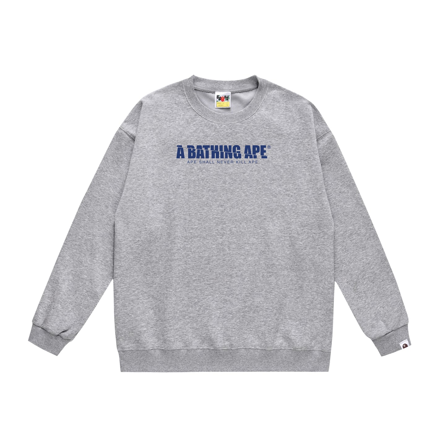 A Bathing Ape Mount Fuji Print Hoodie Grey