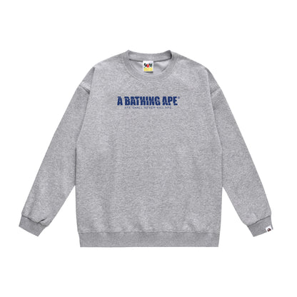 A Bathing Ape Mount Fuji Print Hoodie Grey