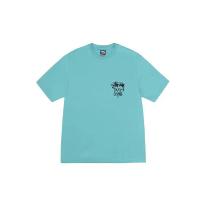 Stussy SS24 screen printed logo short-sleeved T-shirt, same style for men and women