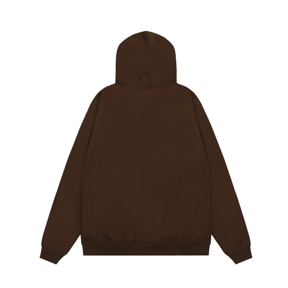 Travis Scott Mouth Print Hoodie Brown