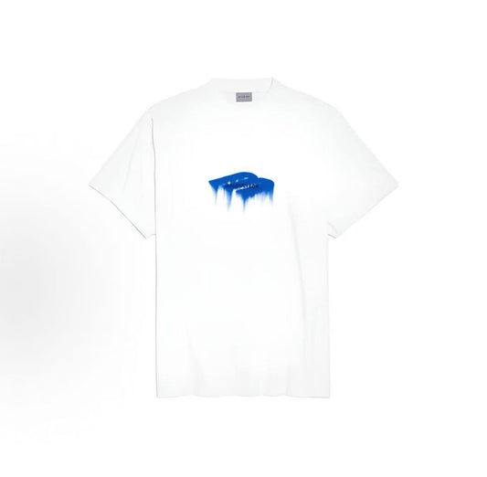 Balenciaga SS26 Printed Embroidery Round-neck Short-sleeved T-shirt - Loose Fit Men's Style