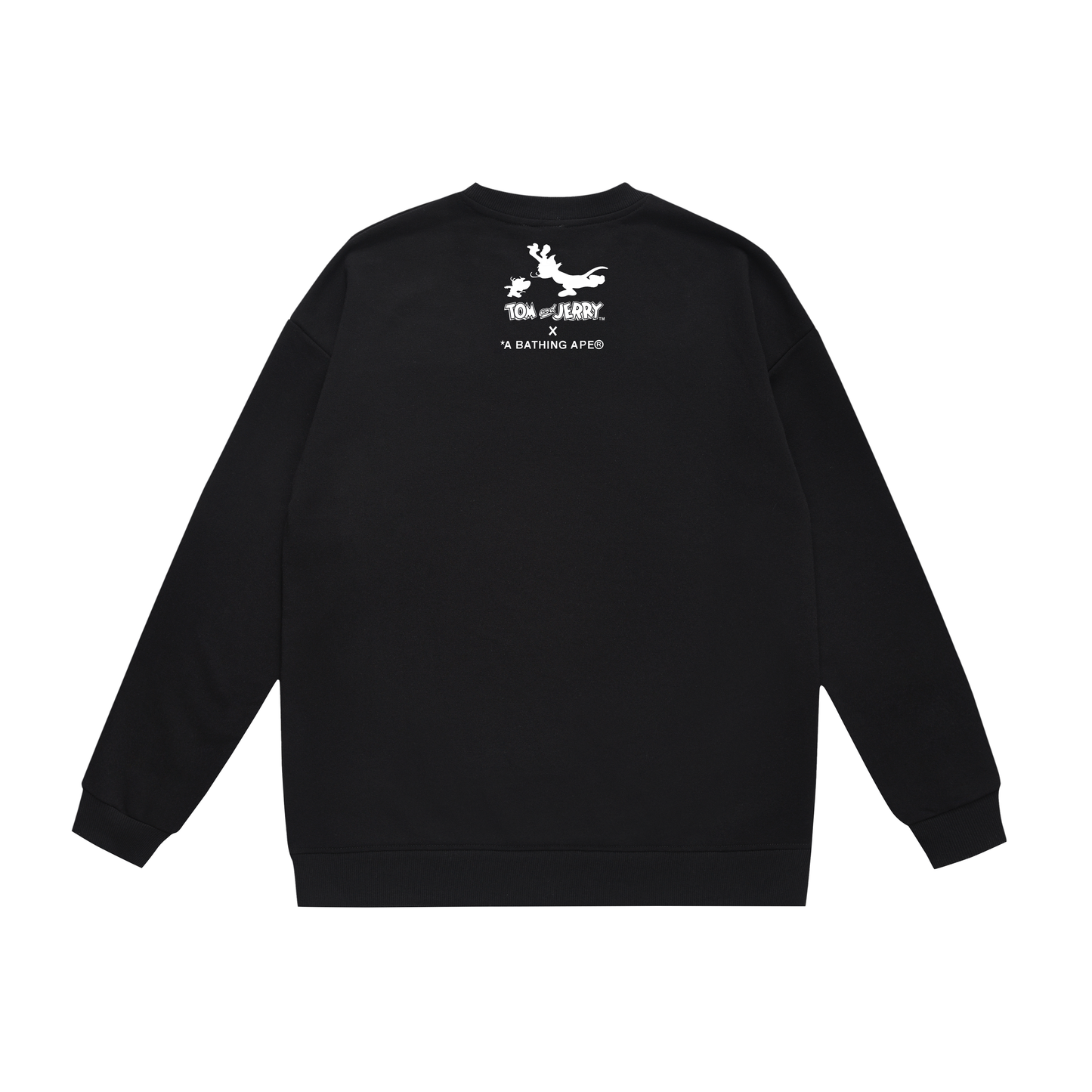 A Bathing Ape Tom And Jerry Print Hoodie Black