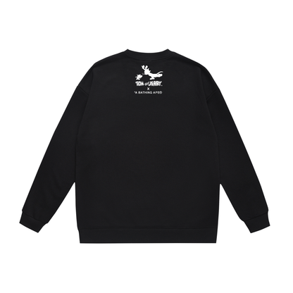 A Bathing Ape Tom And Jerry Print Hoodie Black