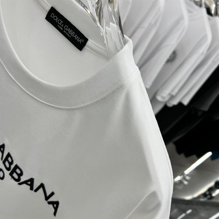DOLCE & GABBANA COTTON T-SHIRT WITH DG EMBROIDERY – DT002