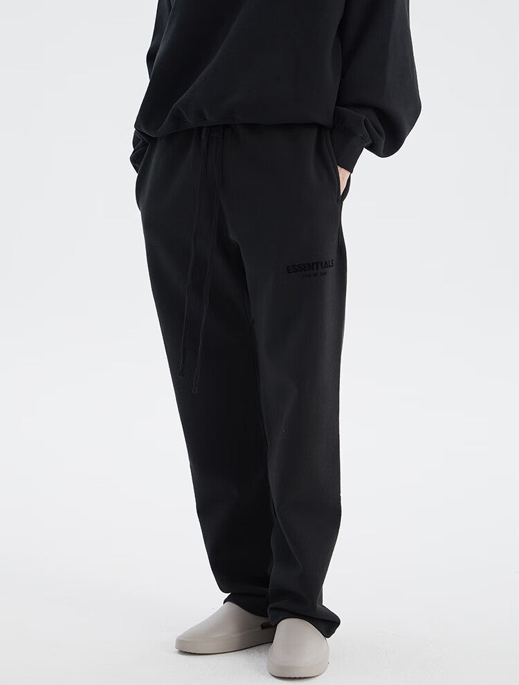 FEAR OF GOD ESSENTIALS Multi-stitch small label flocked straight trousers