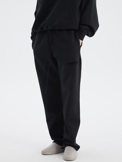 FEAR OF GOD ESSENTIALS Multi-stitch small label flocked straight trousers