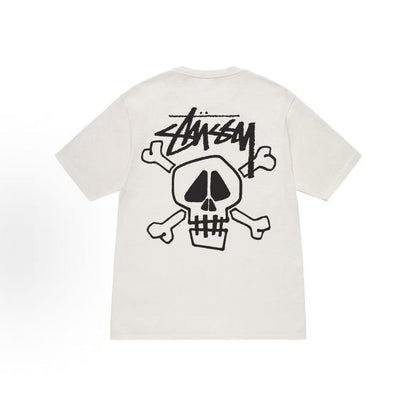 Stussy letter-style crew-neck casual T-shirt, available for both men and women