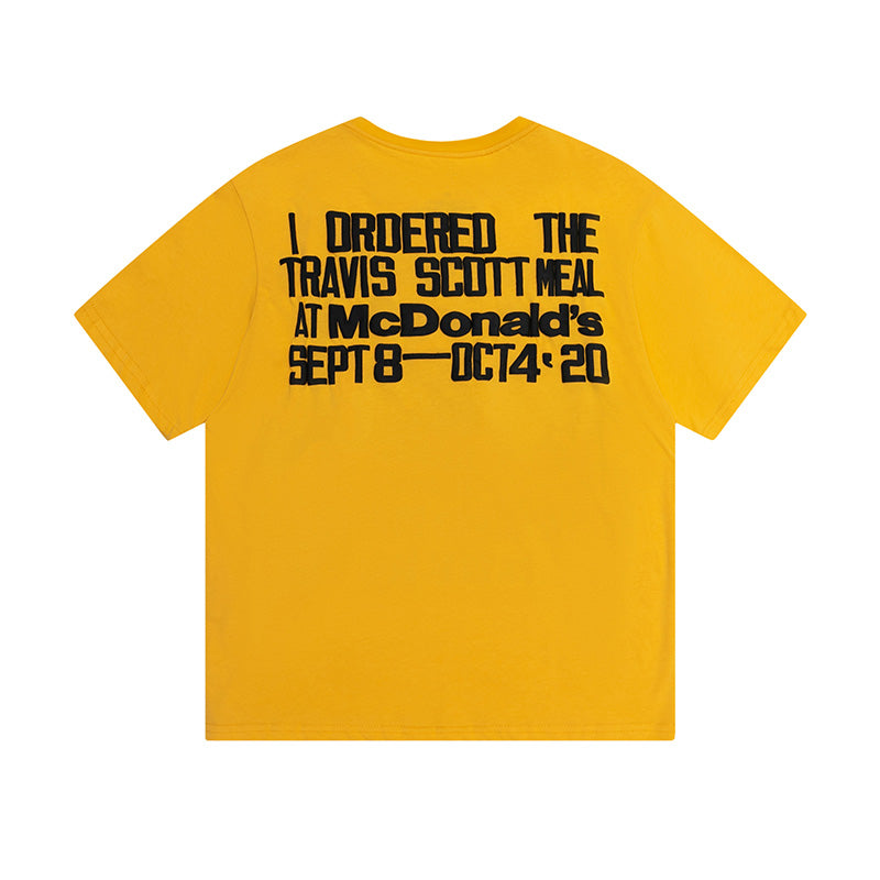 Travis Scott McDonald'S Hamburgers Tee Yellow