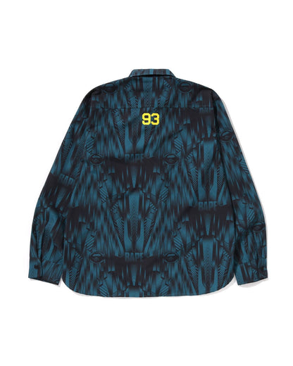 A Bathing Ape Speed Racer Relaxed Fit Shirt In Blue