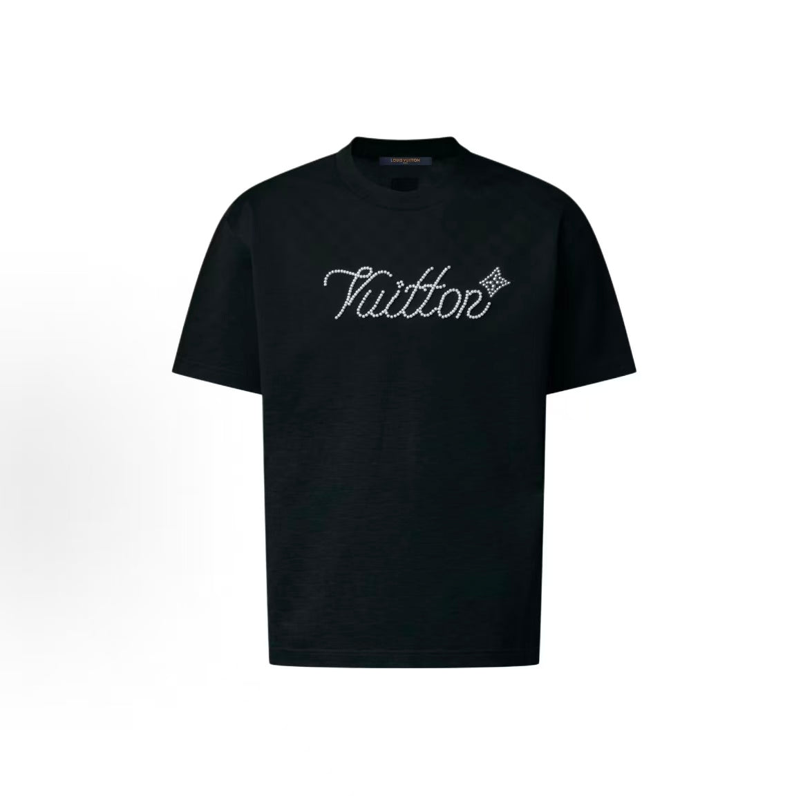 LOUIS VUITTON × Nigo Collaboration Collection - FW25 Letter Logo Round-neck Short-sleeved T-shirt for Men