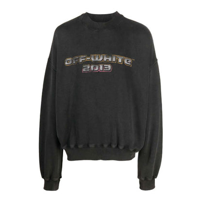 OFF-WHITE DIGIT BACCHUS COTTON SWEATSHIRT CHARCOAL GREY – OS018