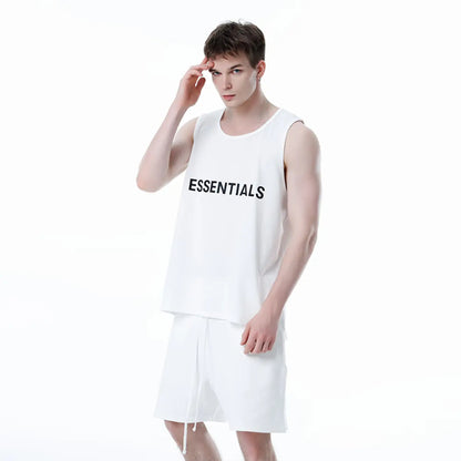 FOG FEAR OF GOD vest ESSENTIALS casual loose bottoming shirt white