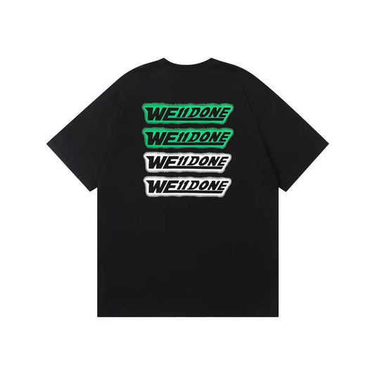 WE11DONE Barrage Letter Logo Tee Black