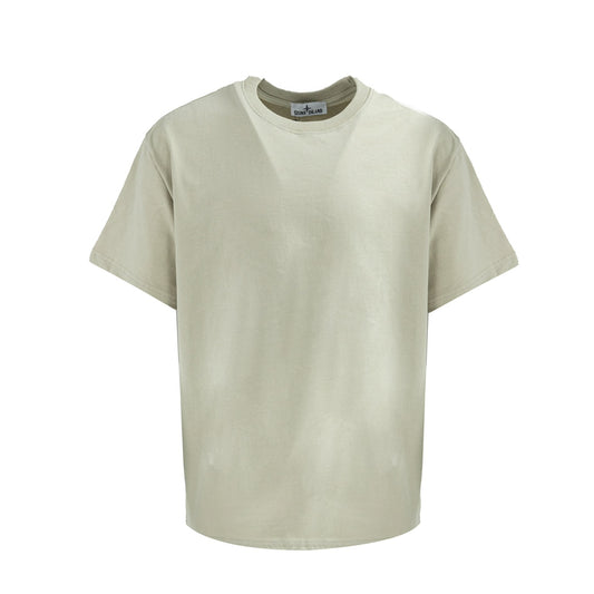 Stone Island Logo Tee With ArmbandIn Green