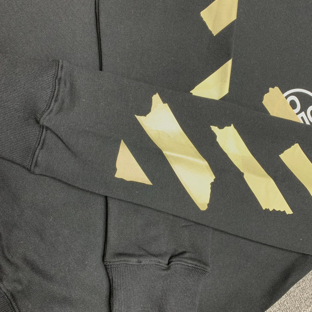 Off-White tape arrow print hoodie black