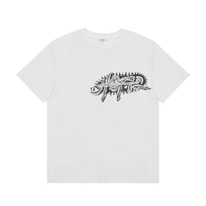 Travis Scott Stone Circle Print T shirt White