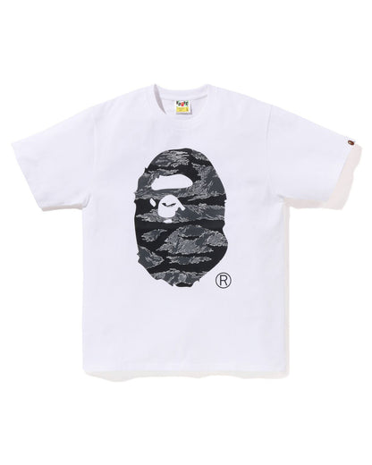 A Bathing Ape Tiger Camo Ape Head Tee