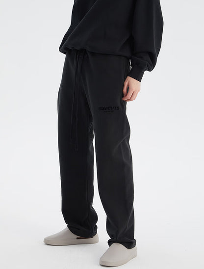 FEAR OF GOD ESSENTIALS Multi-stitch small label flocked straight trousers