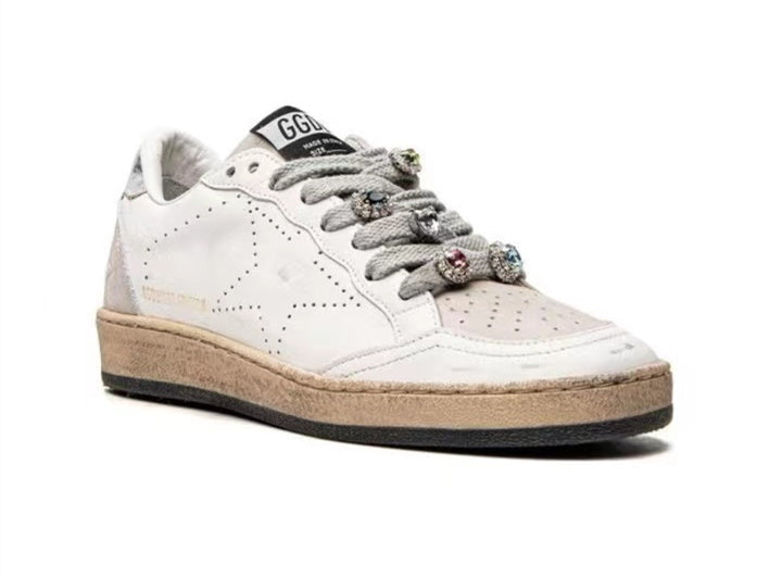 أحذية سنيكرز "Ball Star" من "GOLDEN GOOSE" باللون الأبيض