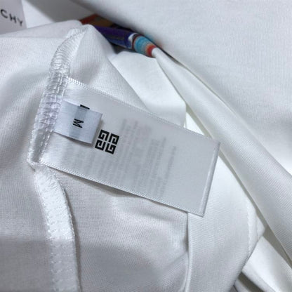 GIVENCHY SLIM FIT T-SHIRT IN JERSEY WITH 4G SUN PRINT IN WHITE – GTS006