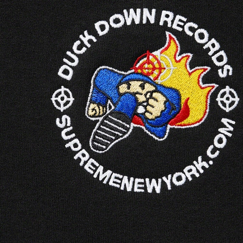 Supreme Duck Down Records Hooded Sweatshirt Black