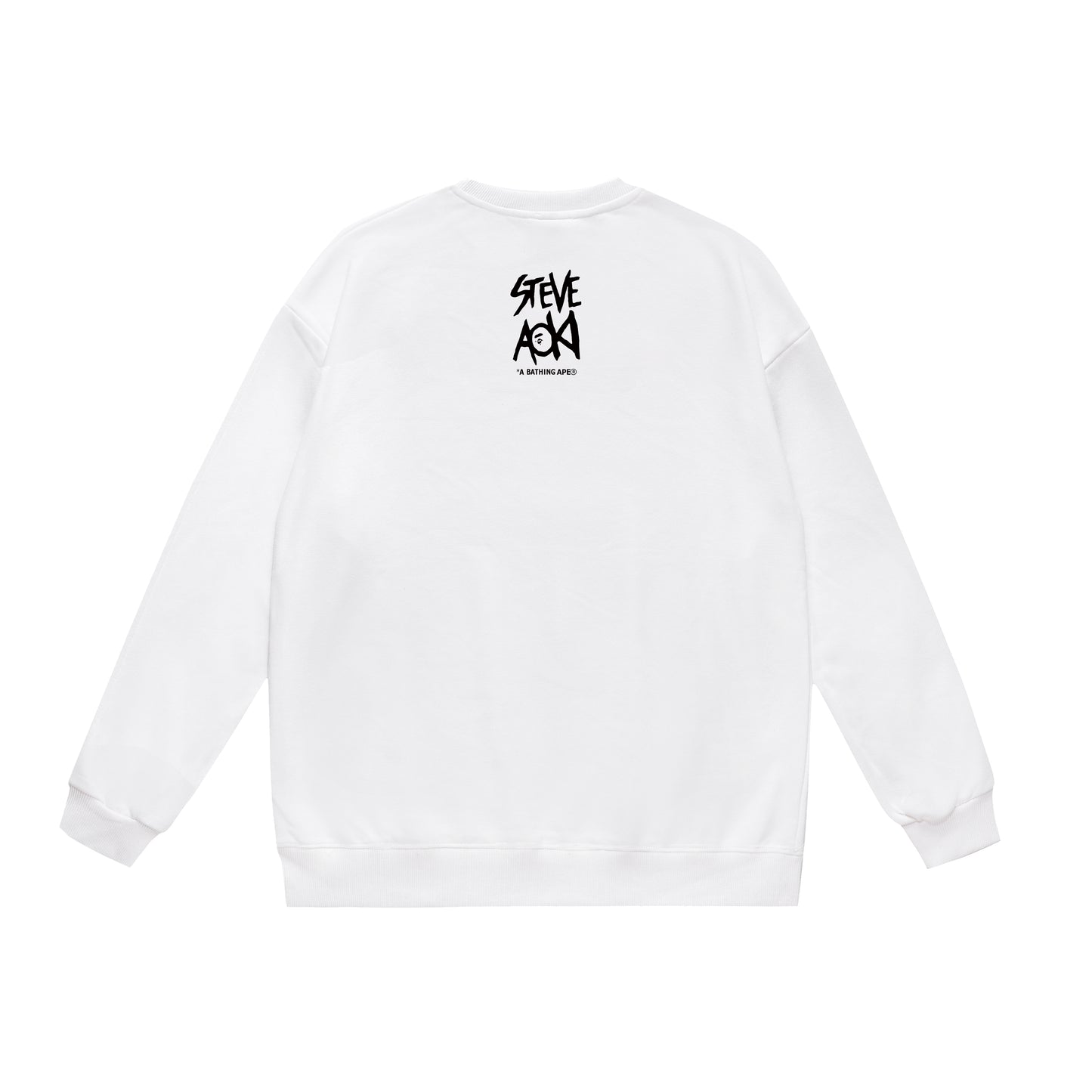 A Bathing Ape Steve Aoki Print Hoodie White