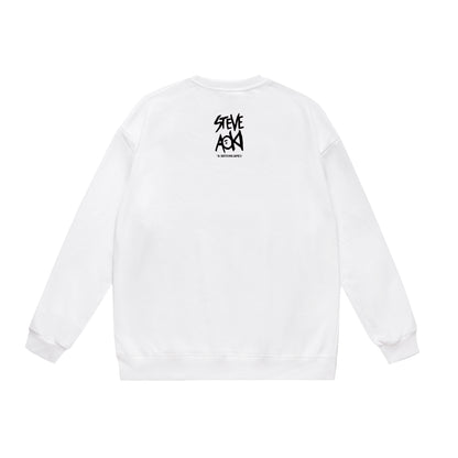 A Bathing Ape Steve Aoki Print Hoodie White