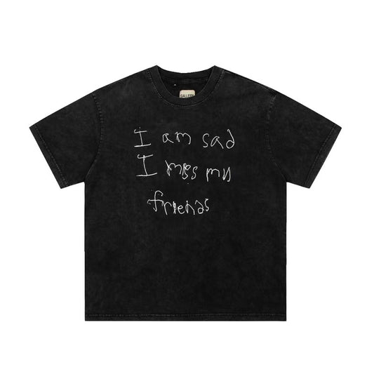 GALLERY DEPT I Am Sad, I Miss My Friends Logo Tee