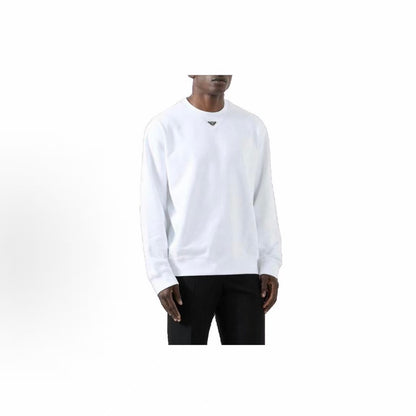 PRADA - Pure Color Round-neck Pullover Loose Long-Sleeved T-shirt for Men