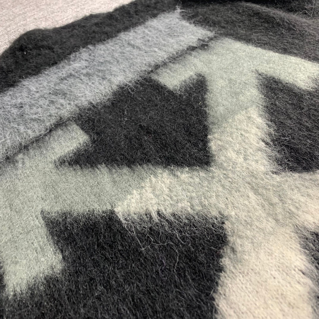 Off-White gradient arrow mohair hoodie