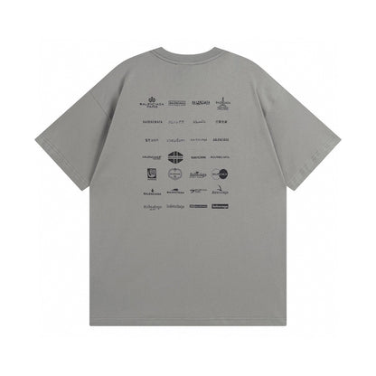 Balenciga logo tee LX2312 grey