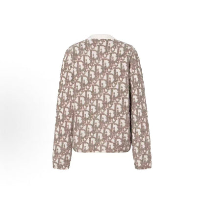 DIOR (Dior) Autumn 2025 Men's Collection - Wool Blended Oblique Patterned Floral Blouse - Sweater - Women's Style