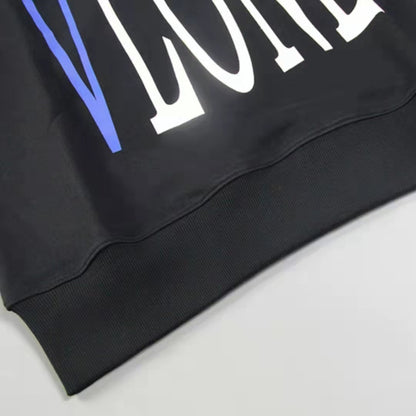 VLONE Logo Print Hoodie Black/Blue