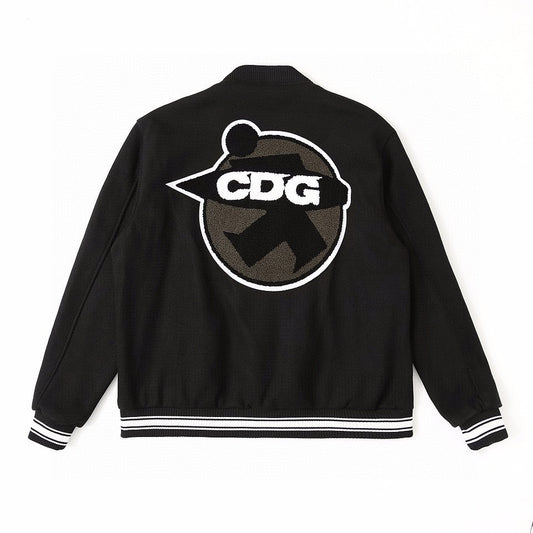 STUSSY ×CDG JACKET BLACK