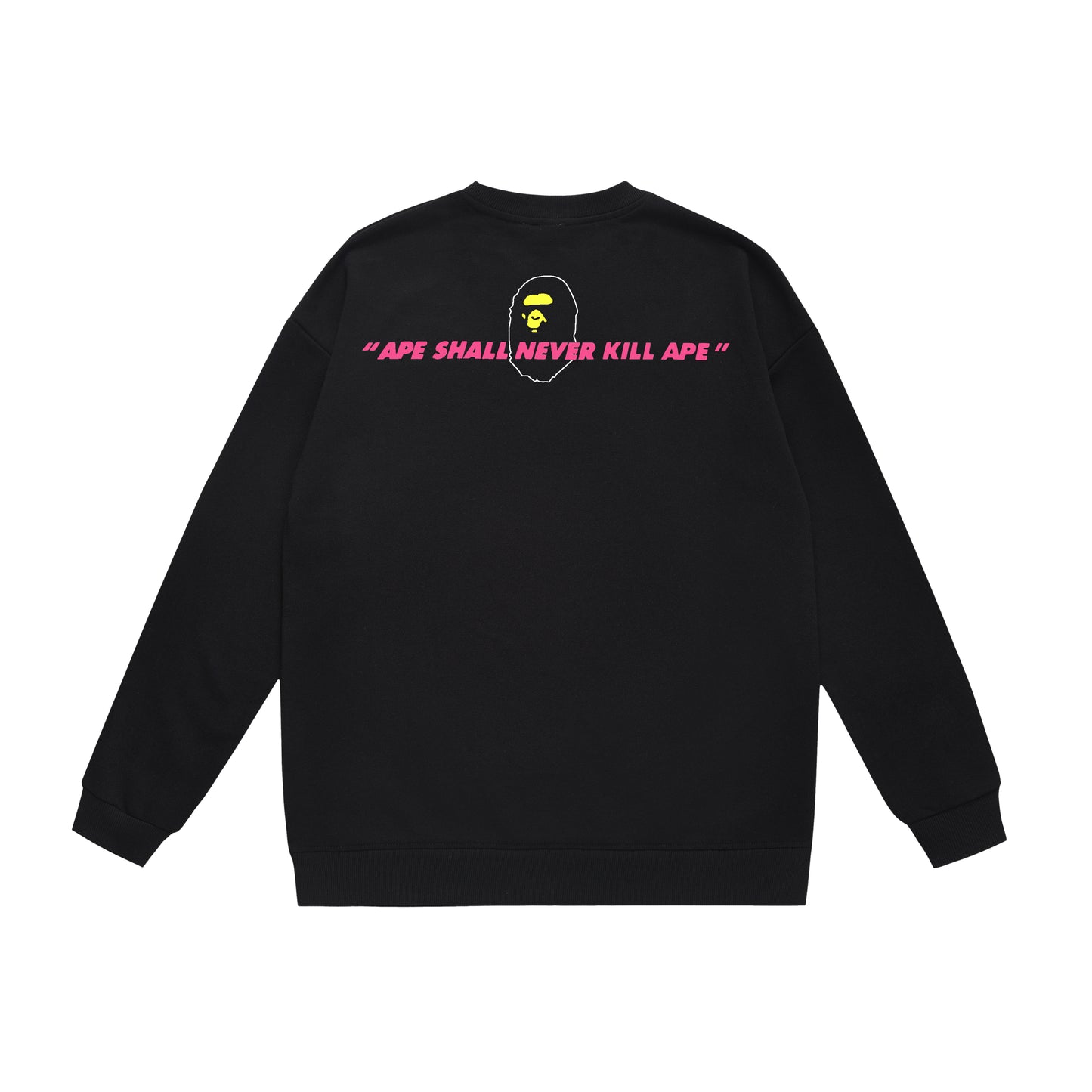 A Bathing Ape Back Camouflage Logo Print Hoodie Black