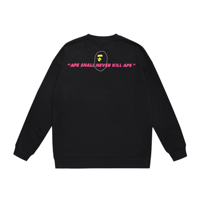 A Bathing Ape Back Camouflage Logo Print Hoodie Black