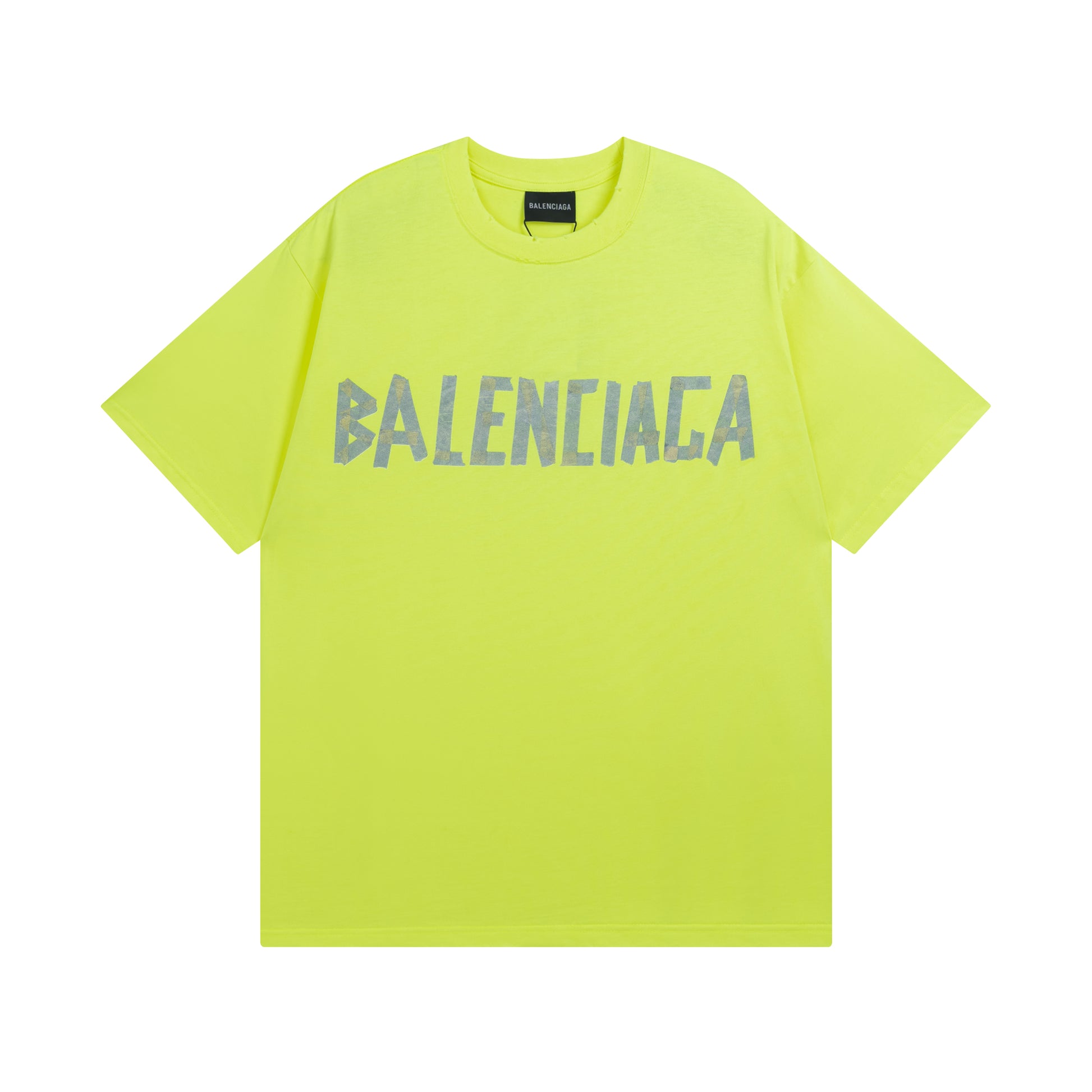 Balenciga logo tee BL223089 chartreuse