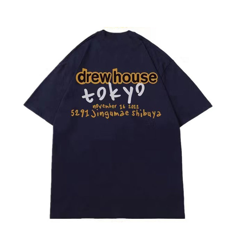 DREW HOUSE TOYKO POP-UP EXCLUSIVE T-SHIRT NAVY BLUE