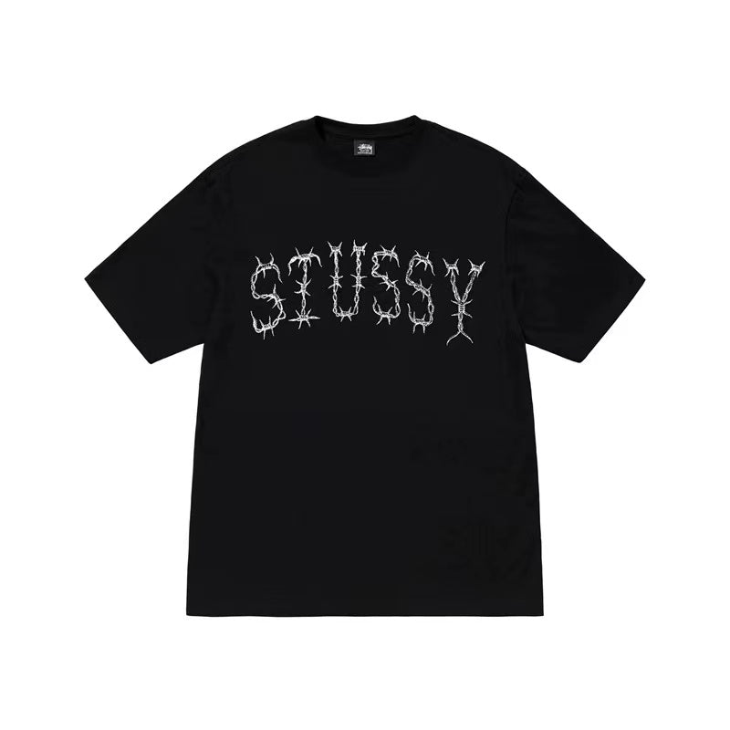 STUSSY THORNS TEE BLACK