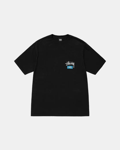STUSSY SHORT ESSAY TEE BLACK