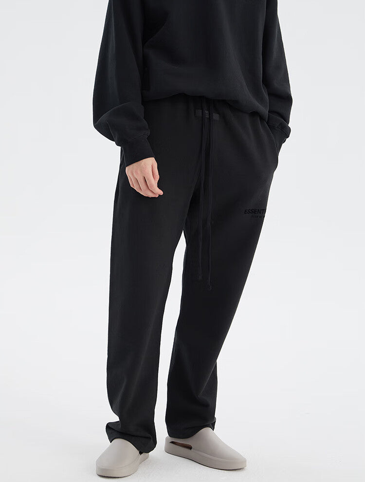 FEAR OF GOD ESSENTIALS Multi-stitch small label flocked straight trousers