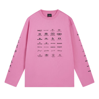Balenciga logo tee BL225005 pink