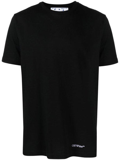 Off-white T-shirt with sketch style logo on the back