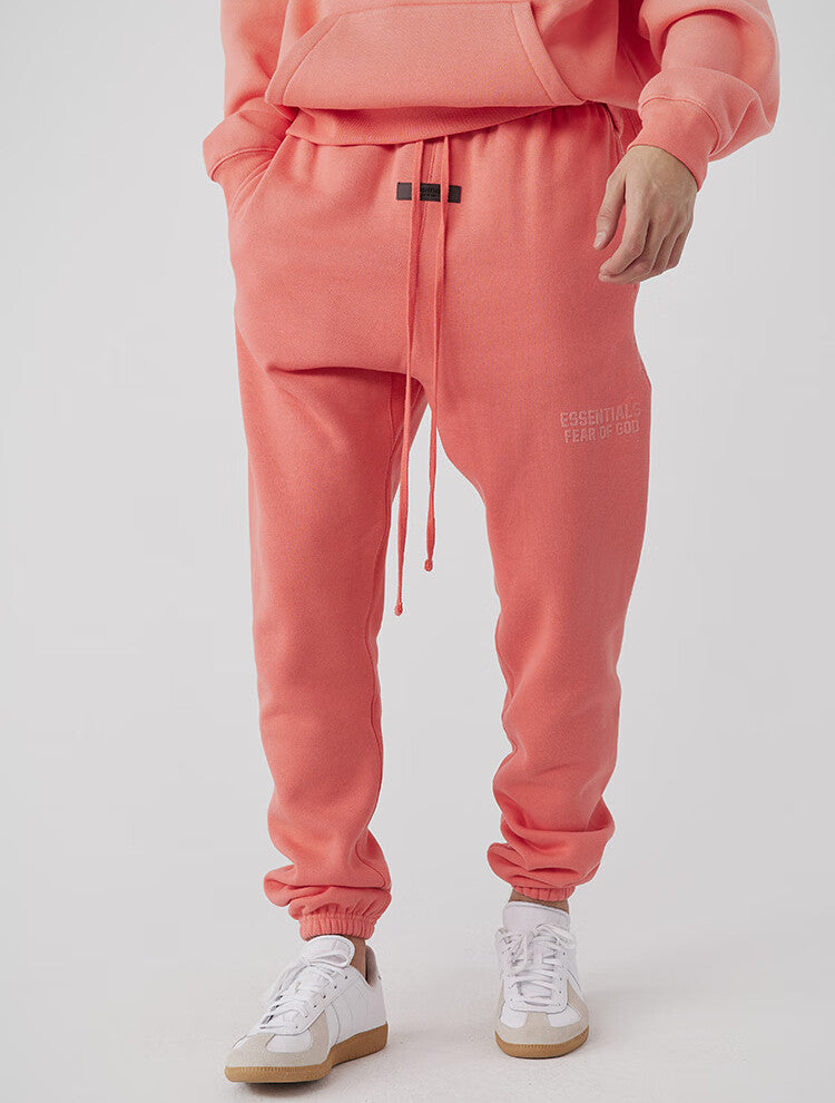 FEAR OF GOD ESSENTIALS Double-row flocked leggings trousers