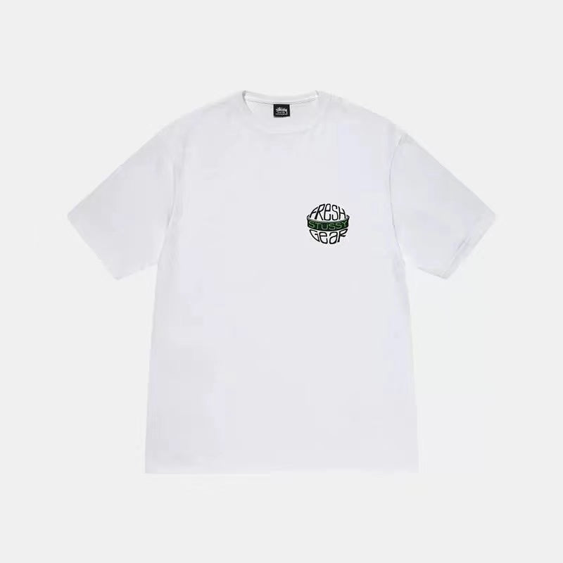 STUSSY EARTH LETTERS TEE WHITE