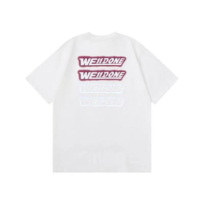 WE11DONE Barrage Letter Logo Tee White