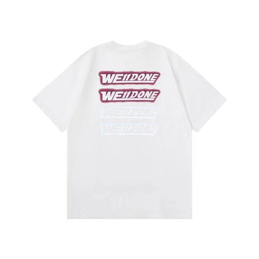 WE11DONE Barrage Letter Logo Tee White