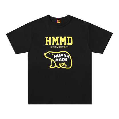 Human Made Polar Bear Logo Tee Black