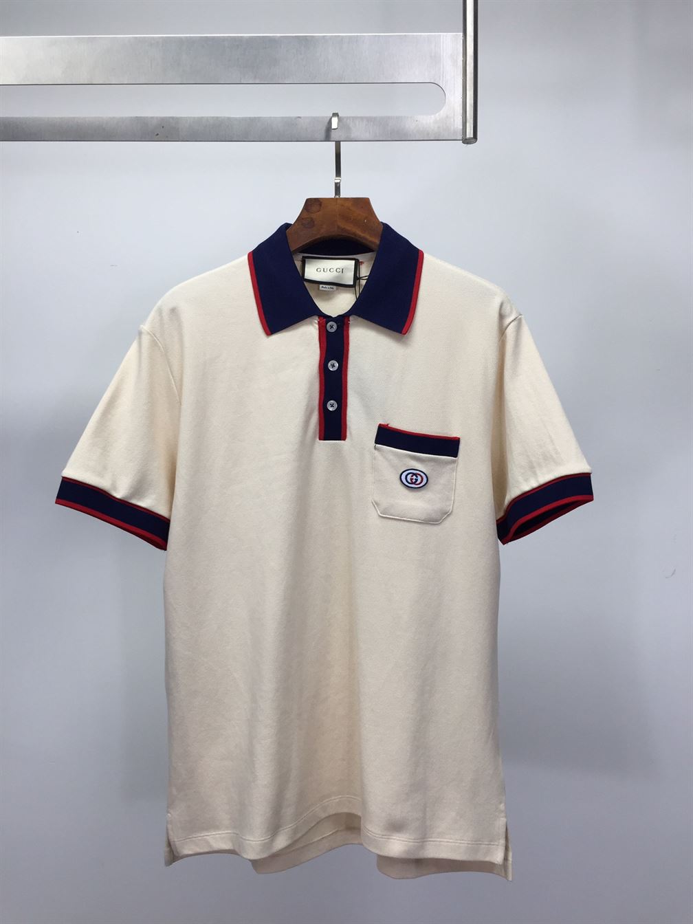 GUCCI COTTON PIQUET POLO WITH INTERLOCKING G – GGS031